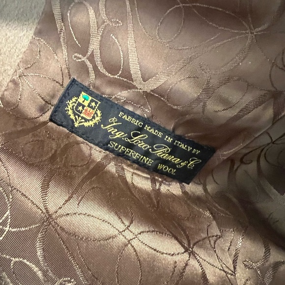 Brooks Brothers x Loro Piana Rabbit Fur Collar Belted Coat - Picture 2 of 6